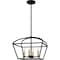 Quoizel Concho Bay Pendant 4 Lights Matte Black COB2816MBK - alternate 1